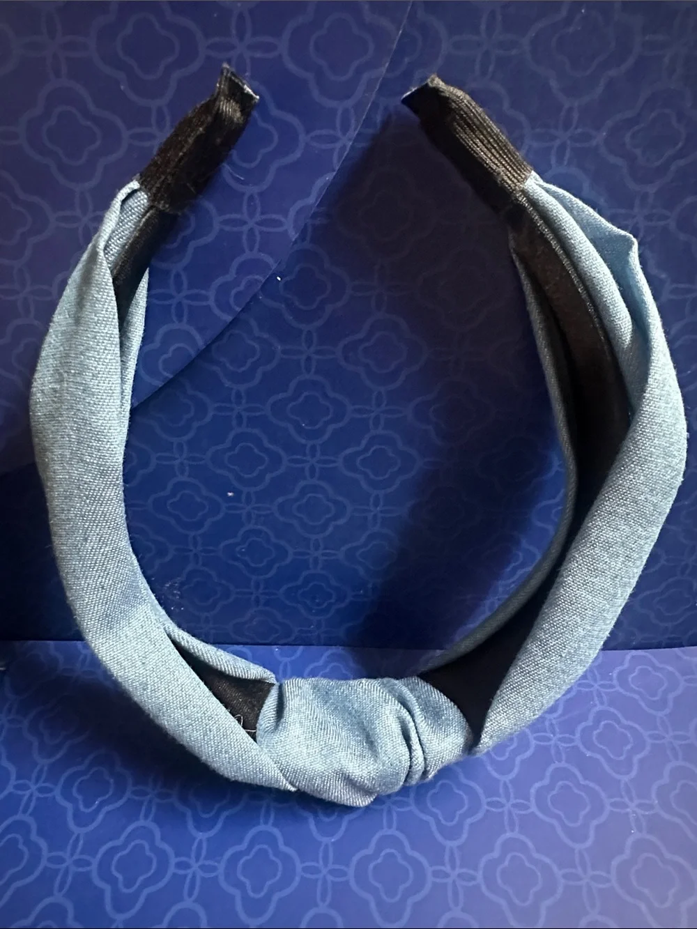 Denim Twisted Fabric Headband